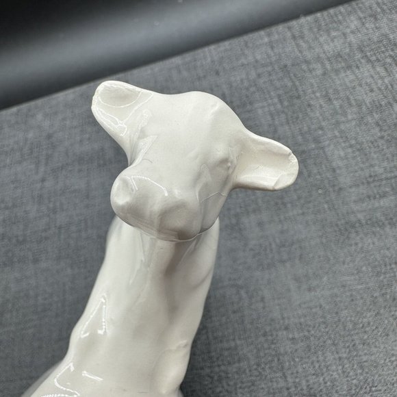 Vintage Ceramic Cow Milk Pitcher Creamer Jug Country Cow Decor Farmhouse Rare - Picture 5 of 9